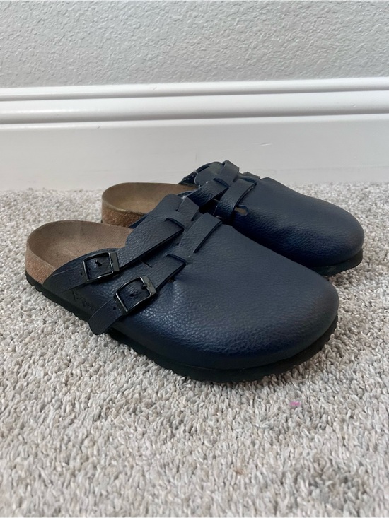 Birkenstock Shoes - Birkenstock Birki’s Camden Double Buckle Clogs Size 37 US 6-6.5 Navy Blue